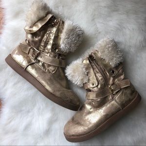 Gold Guess Boots